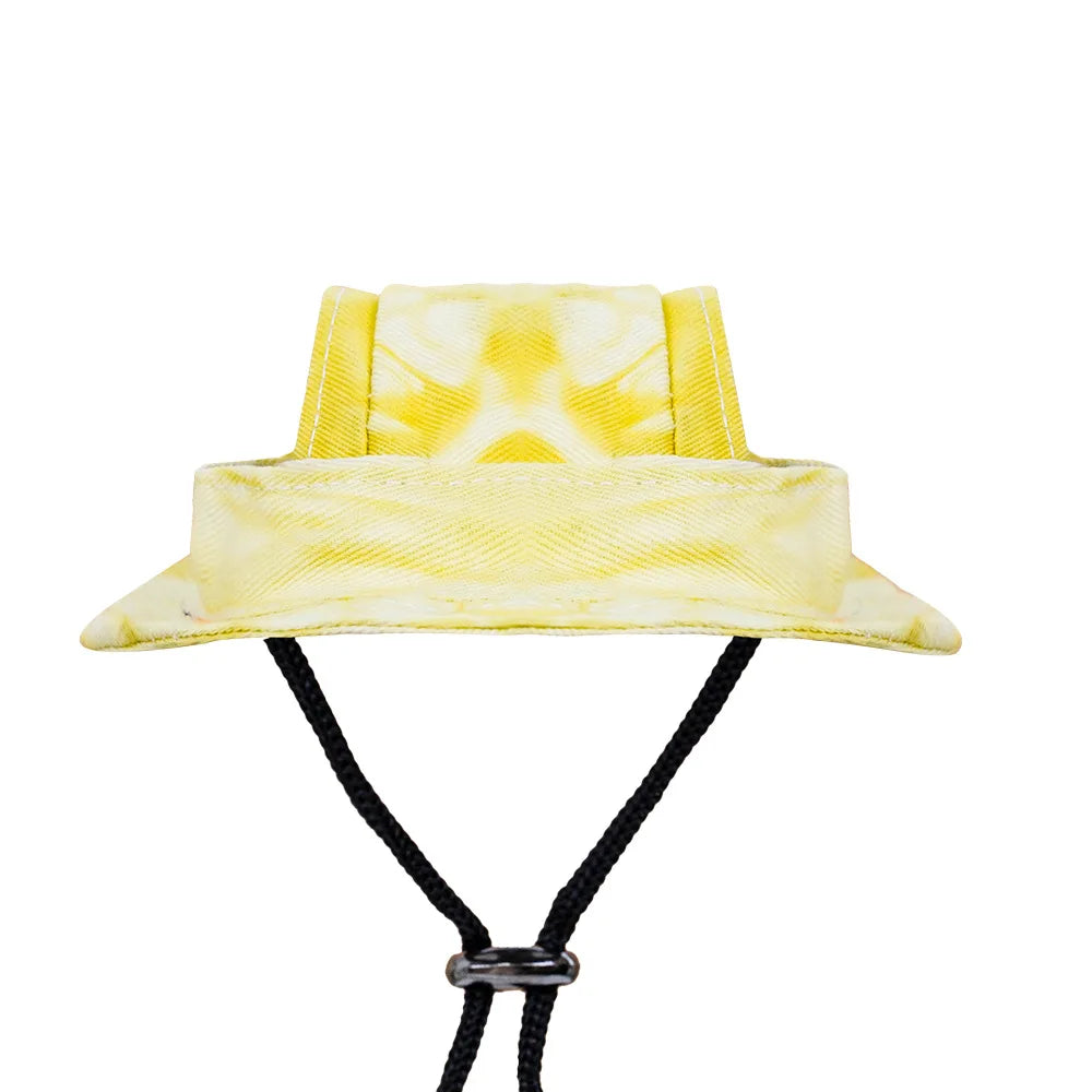 Tie-Dyed Pet Hat with Ear Holes Dog Puppy Sunscreen Baseball Cap for Dogs Summer Cat Cap Sun Hat Small Dogs Outdoor Hiking Hat