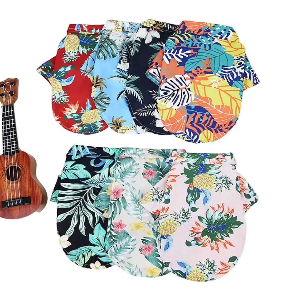 XL-5XL Hawaii Style Cute Summer T-Shirts Comfortable Printed Pet Shirt for Medium Large Dog Puppy Pet Clothes Pet Products