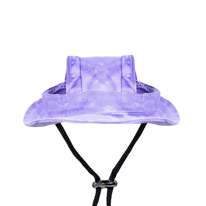 Tie-Dyed Pet Hat with Ear Holes Dog Puppy Sunscreen Baseball Cap for Dogs Summer Cat Cap Sun Hat Small Dogs Outdoor Hiking Hat