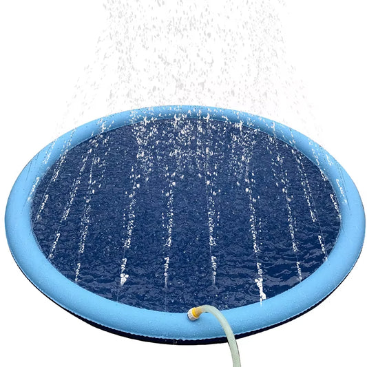 Pet Sprinkler Pad Play Cooling Mat Swimming Pool Inflatable Water Spray Pad Mat Tub Summer Cool Dog Bathtub for Kid Dog